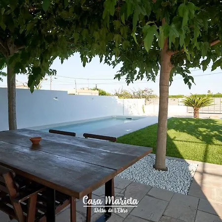 Сasa de vacaciones Casa Marieta A - Piscina privada Deltebre